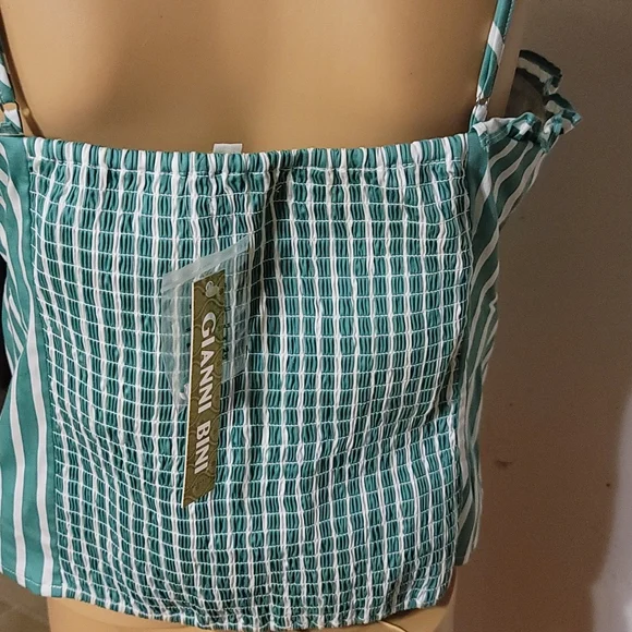 NWT Gianni Bini summer emerald green top large - Picture 4 of 7